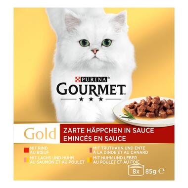 GOURMET™ Gold Zarte Häppchen in Sauce​ 8x85 g