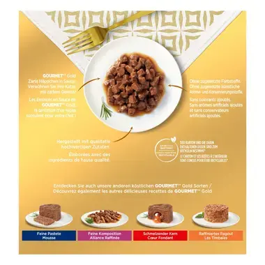 GOURMET™ Gold Zarte Häppchen in Sauce 8x85 g
