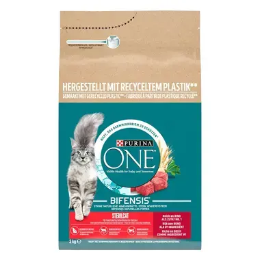 PURINA ONE® STERILCAT/NEUTERED Katze, reich an Rind