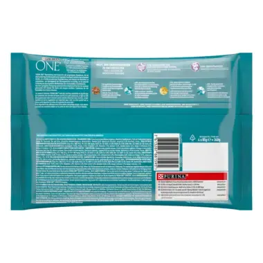 PURINA ONE® SENSITIVE zarte Stückchen in Sauce mit Thunfisch und Karotten