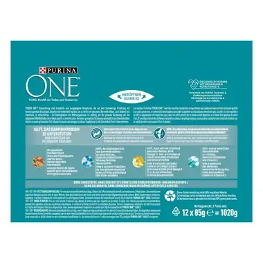 PURINA ONE® ADULT Effilés en Sauce au Poulet et aux Haricots Verts