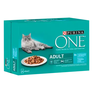 PURINA ONE Adult Hochseefisch & Grünen Bohnen 8 x 85 g