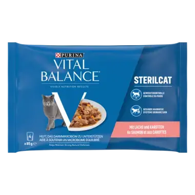 PURINA Vital Balance Sterilcat Saumon & Carottes