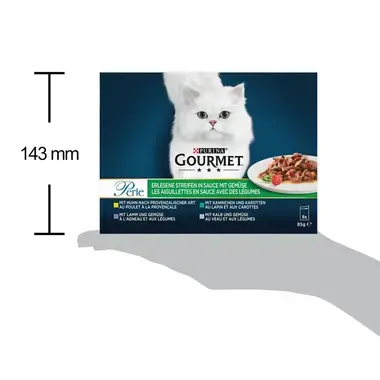 GOURMET™ Perle Erlesene streifen in Sauce mit Gemüse 8x85 g