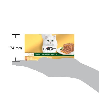 GOURMET™ Gold Les Terrines pour chat avec des légumes 4x85 g​