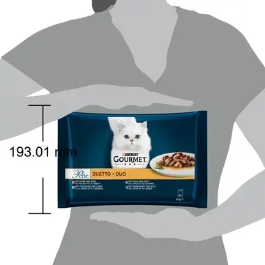 GOURMET™ PERLE DUO Viande 4x85 g
