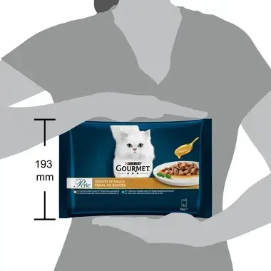 GOURMET™ PERLE Genuss in Sauce Fisch 4x85 g