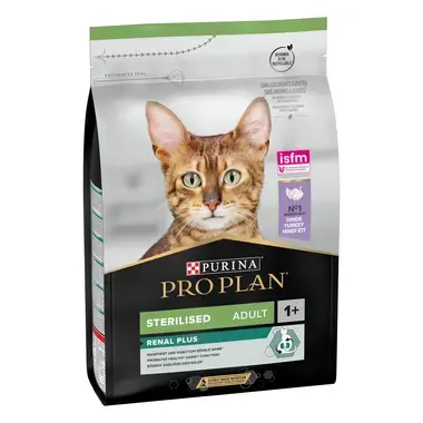 PURINA® PRO PLAN® Sterilised Adult 1+ avec Optirenal - Riche en dinde