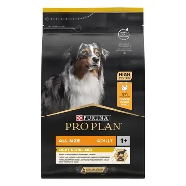PURINA® PRO PLAN® All Size Adult Light Sterilised - Riche en Poulet