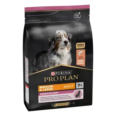 PURINA® PRO PLAN® Medium & Large Adult 7+ Sensitive Skin - Riche en Saumon