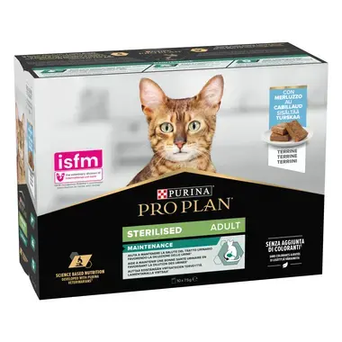 PURINA® PRO PLAN® Sterilised NUTRISAVOUR™ en mousse - au cabillaud