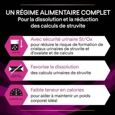 Purina® Pro Plan® Veterinary Diets Feline Ur St/Ox Urinary Poulet - Croquettes pour Chat sujets aux Calculs Urinaires