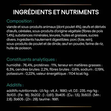 Purina® Pro Plan® Veterinary Diets Feline EN St/Ox Gastrointestinal - Sachets pour Chat ayant des Troubles Digestifs au Poule