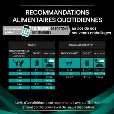 Purina® Pro Plan® Veterinary Diets Feline EN St/Ox Gastrointestinal - Sachets pour Chat ayant des Troubles Digestifs au Poule