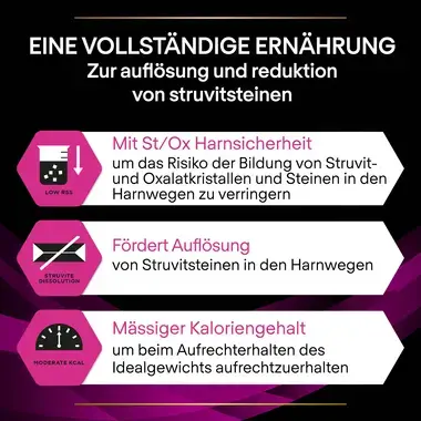 Purina® Pro Plan® Veterinary Diets Feline UR St/Ox Urinary - Nassfutter in Beutel für Katzen mit Harnwegsproblemen, mit Lachs