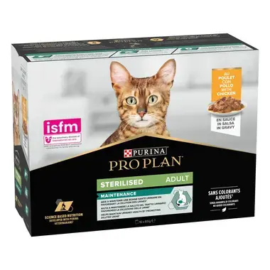 PURINA® PRO PLAN® Sterilised NUTRISAVOUR™ en Sauce - Au Poulet