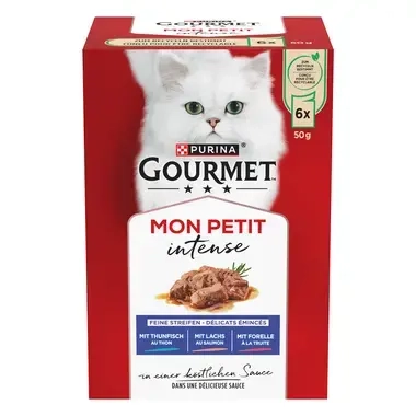 GOURMET™ MON PETIT Intense au Thon, saumon, truite 6x50g