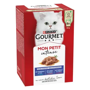 GOURMET™ MON PETIT Intense au Thon, saumon, truite 6x50g