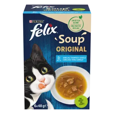 FELIX® SOUPE MORCEAUX SELECTION DE POISSONS 6X48 G