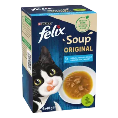 FELIX® SOUPE MORCEAUX SELECTION DE POISSONS 6X48 G