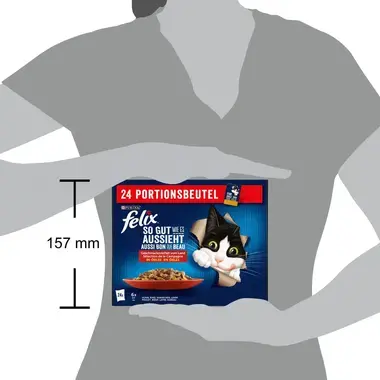 FELIX® AUSSI BON QUE BEAU SELECTION DE LA CAMPAGNE EN GELEE 24X85G