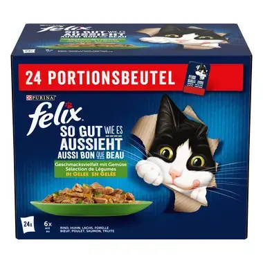 FELIX® AUSSI BON QUE BEAU AU BŒUF ET CAROTTES 24X85 G