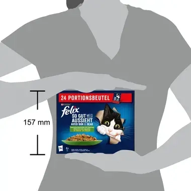 FELIX® AUSSI BON QUE BEAU AU BŒUF ET CAROTTES 24X85 G