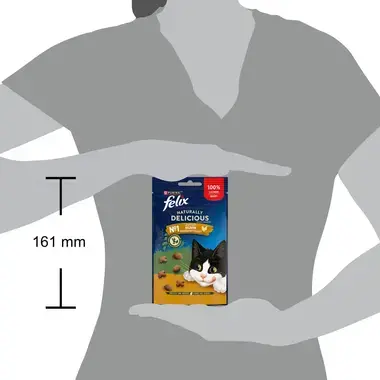 FELIX® NATURALLY DELICIOUS HUHN & KATZENMINZE 50G