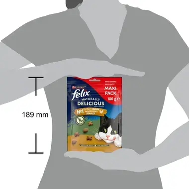 FELIX® NATURALLY DELICIOUS POULET & HERBE A CHAT 180 g