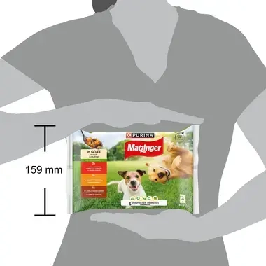 MATZINGER® ADULT Gelée Boeuf, Poulet, Agneau 4x100 g