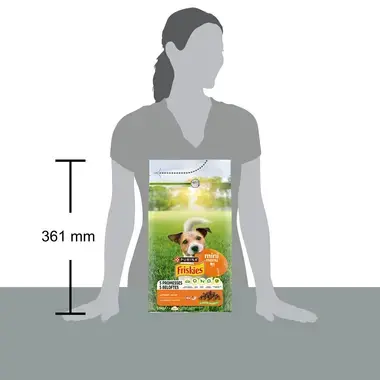 Friskies® Dog Mini au Poulet et Légumes, Nourriture sèche Chien 1,5kg