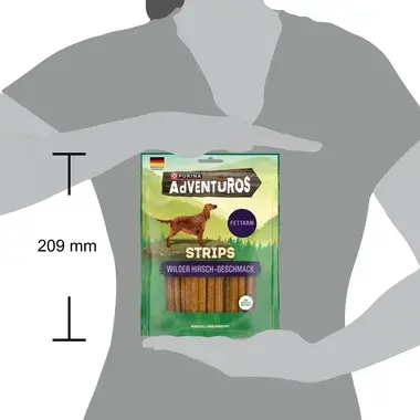 AdVENTuROS™  Strips mit wildem HirschGeschmack 90g