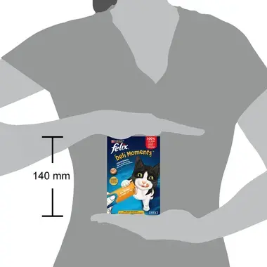 FELIX Deli Moments Köstliche Schleckerli für Katzen mit Huhn in 4x10 g Sachet