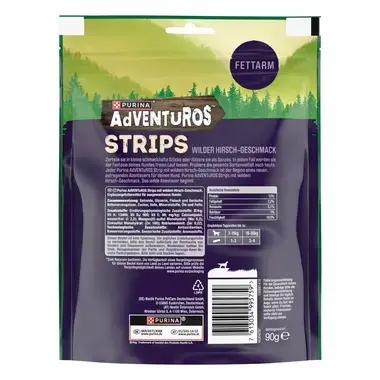 AdVENTuROS™  Strips mit wildem HirschGeschmack 90g
