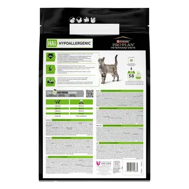PURINA PRO PLAN VETERINARY DIETS HA Hypoallergenic Aliment complet pour chaton et chat adulte pour la réduction des intoléran