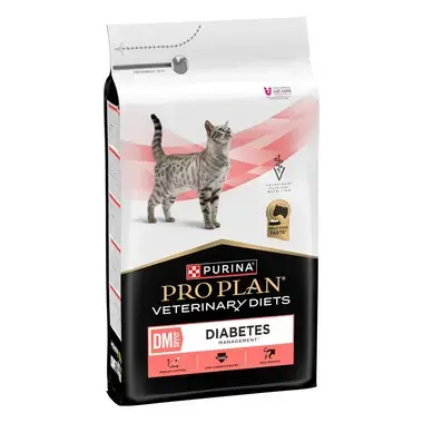 PURINA PRO PLAN VETERINARY DIETS DM DIABETES MANAGEMENT Aliment diététique complet pour chat adulte pour aider à la prise en 