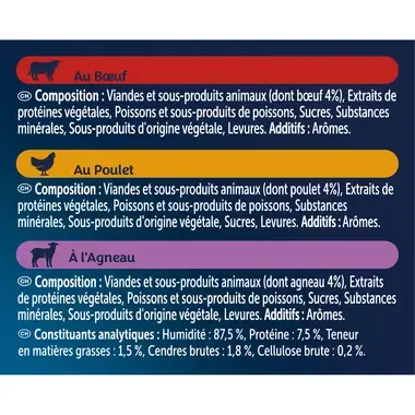 FELIX® SOUP ORIGINAL AU BŒUF, AU POULET, À L'AGNEAU