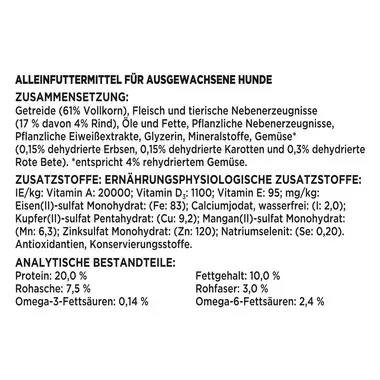 BENEFUL ORIGINAL mit Rind und Gartengemüse