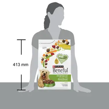 PURINA BENEFUL Poids Optimal au poulet et aux légumes du jardin, Croquettes pour chien, Sac 2.8kg