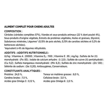 PURINA BENEFUL Poids Optimal au poulet et aux légumes du jardin, Croquettes pour chien, Sac 2.8kg