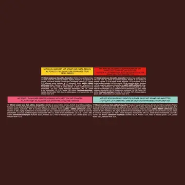 GOURMET A La Carte Recettes du Chef au Poulet, Boeuf,Truite et Colin