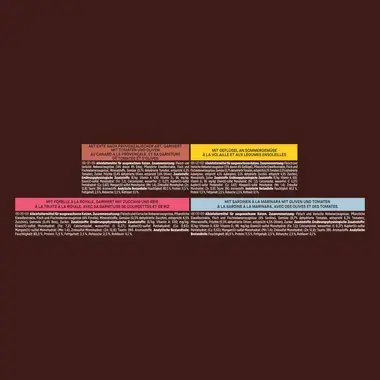 GOURMET™ A la Carte Raffinessen des Küchenchefs mit Forelle, garniert mit Zucchini und Reis