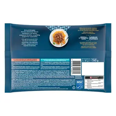 PURINA Gourmet Perle Genuss in Sauce, mit Lachs und Thunfisch