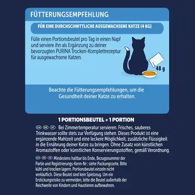 FELIX SOUP TIME Tender Strips mit Kabeljau, Thunfisch und Scholle, Katze Nassfutter, 6x48 g Portionsbeutel