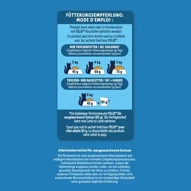FELIX® Original Mischung aus Rind und Huhn und mit Gemüse