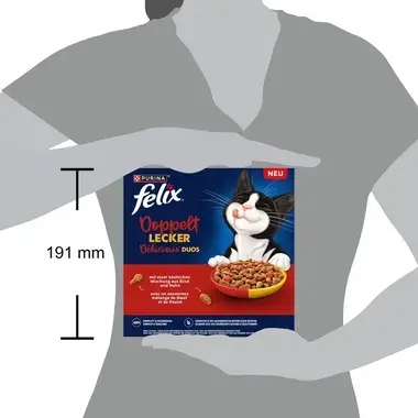 FELIX® Délicieux Duos Bœuf, Poulet et riche en Betterave
