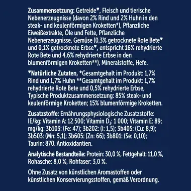 FELIX® Doppelt lecker Mischung aus Rind und Huhn und reich an Rote Bete