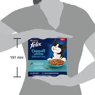 FELIX® Délicieux Duos Saumon, Poisson de l'Océan et riche en Betterave