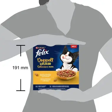 FELIX® Délicieux Duos Poulet, Dinde et riche en Betterave