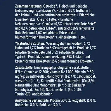 FELIX® Doppelt lecker Mischung aus Huhn und Truthahn und reich an Rote Bete